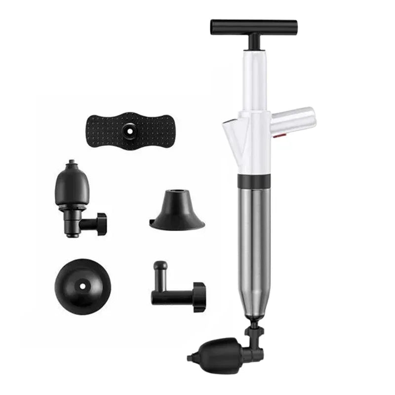 Professional High Pressure Pipe Plunger Toilet Plungers Pump Air Blaster Hose Unblocker Opener Drain Sinks Cleaning Gun Bathtub