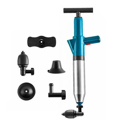 Professional High Pressure Pipe Plunger Toilet Plungers Pump Air Blaster Hose Unblocker Opener Drain Sinks Cleaning Gun Bathtub